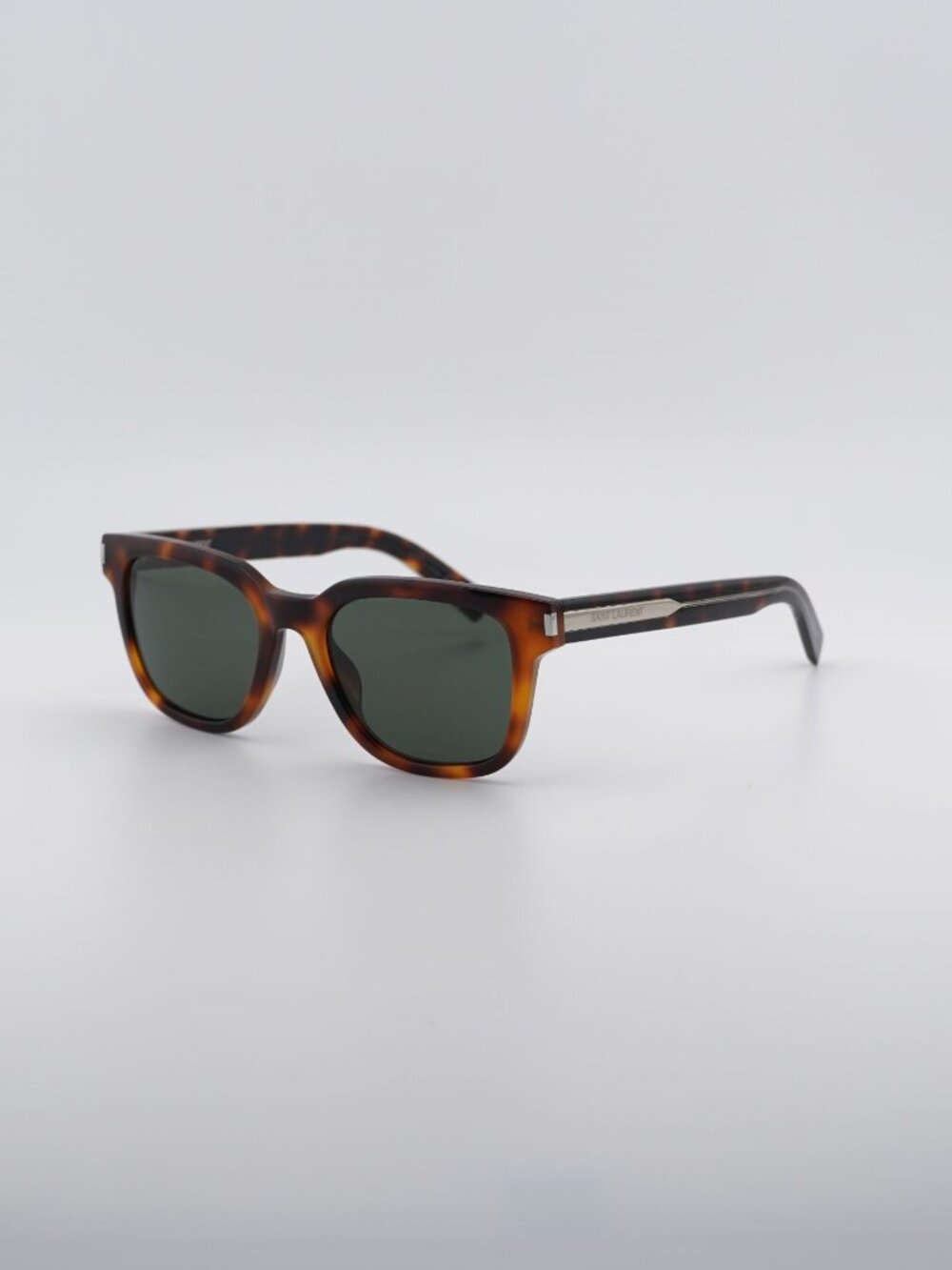 Saint Laurent SL711 003 Sunglasses Havana Square Frame, Grey Lenses